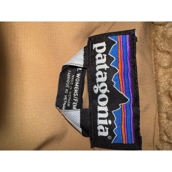Patagonia Women's Recycled High Pile Fleece Down Jacket XL Teddy Tan - Picture 6 of 9